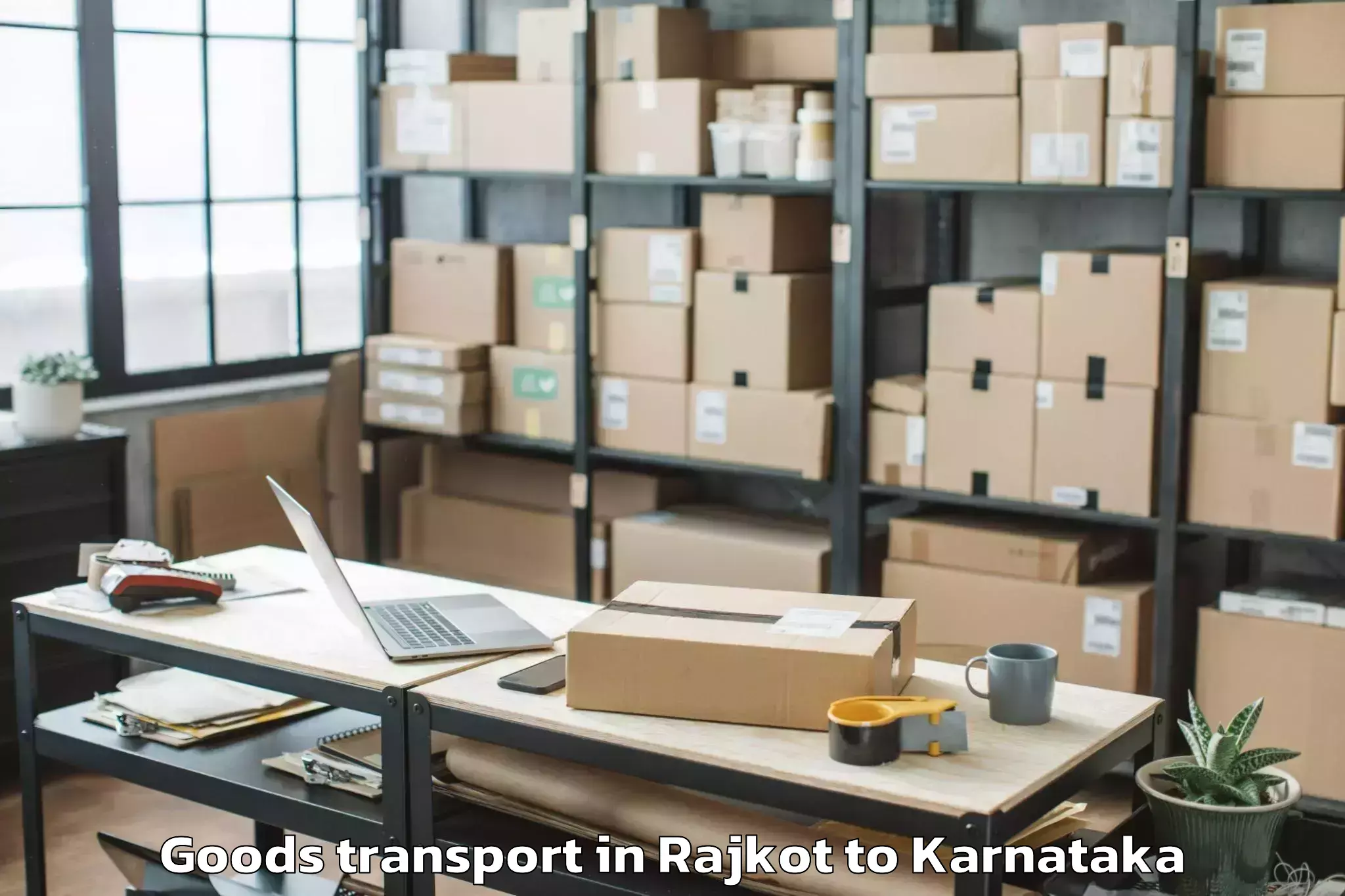 Easy Rajkot to Laxmeshwar Goods Transport Booking